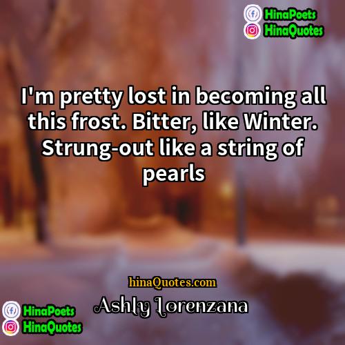 Ashly Lorenzana Quotes | I'm pretty lost in becoming all this