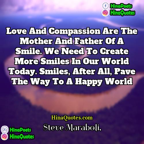 Steve Maraboli Quotes | Love and compassion are the mother and