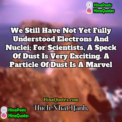 Thich Nhat Hanh Quotes | We still have not yet fully understood